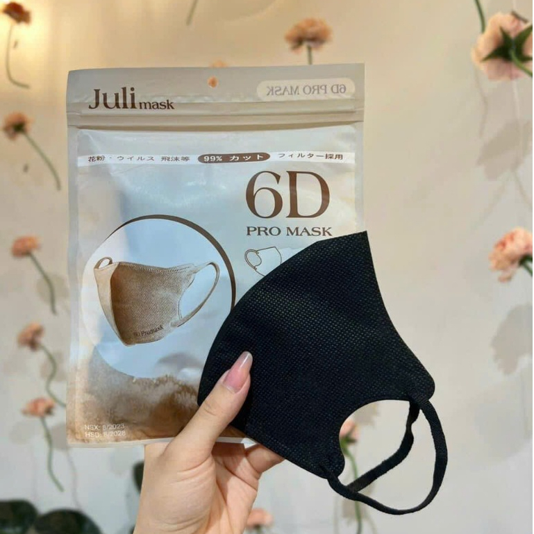 Khẩu trang 6D PRO MASK Airfit, phiên bản cao cấp chính hãng UNI MASK, hộp 50 chiếc
