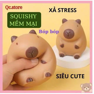 [ Squishy Capybara ] Đồ Chơi Nắn Bóp Đàn Hồi Squishy Mochi Capybara mùi thơm vô tri xả stress giảm căng thẳng quà tặng