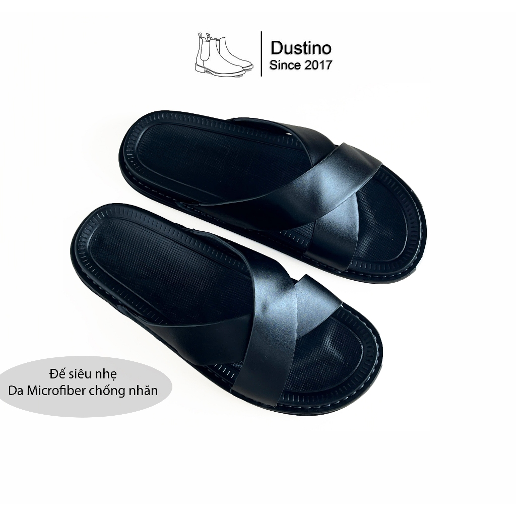 Dép nam quai chéo Dustino, Slide Nam chống trơn trượt