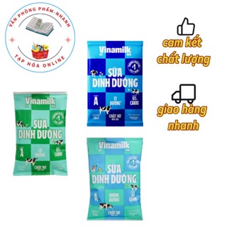 Bịch sữa tươi Vinamilk có đường, ít đường, không đường 220ml