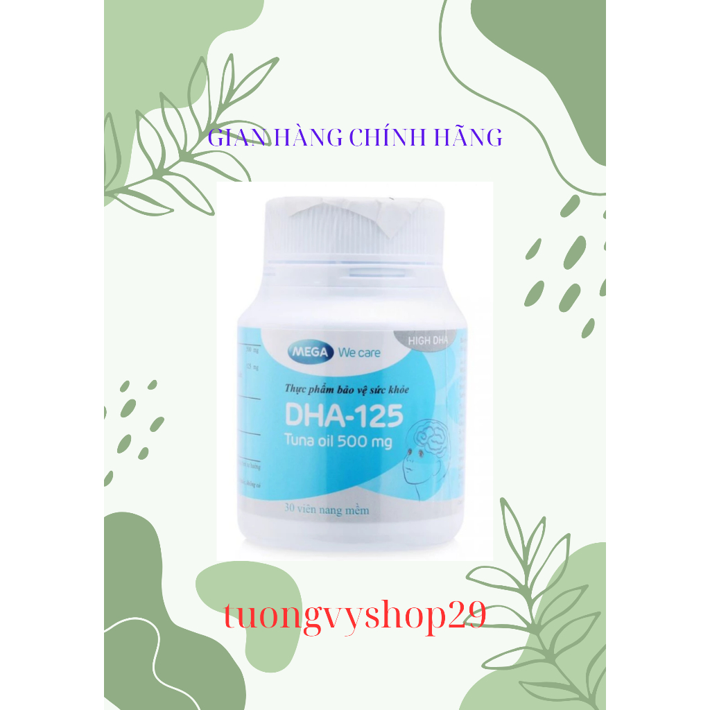 Dầu Cá Ngừ Mega We Care DHA-125 - Hộp/30viên