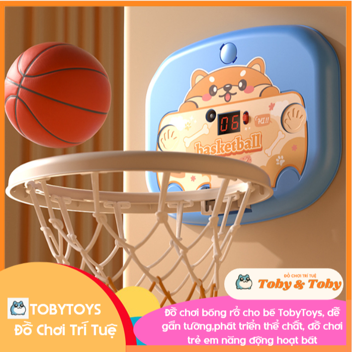 Bóng Rổ Cho Bé - Bóng Rổ Treo Tường Cho Bé - đồ chơi cho bé từ 1 đến 5 tuổi TobyToys