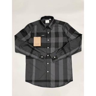  Áo sơ mi kẻ nam nữ dài tay BBR lụa thô hoạ tiết kẻ sọc nâu đen đỏ trầm cao cấp 