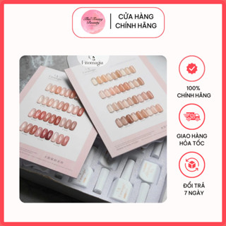 Set Sơn Thạch 12 Màu Fitomagia - Thạch Trong Tone Hồng Nâu, Tặng Kèm Bảng Màu Hot Trend