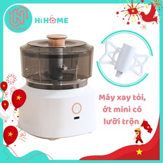 Máy Xay Tỏi, Ớt, Thịt... Cầm Tay Mini Đa Năng, Sạc Điện Sử Dụng Không Dây, Dung Tích 250ml – Bảo Hành 3 Tháng