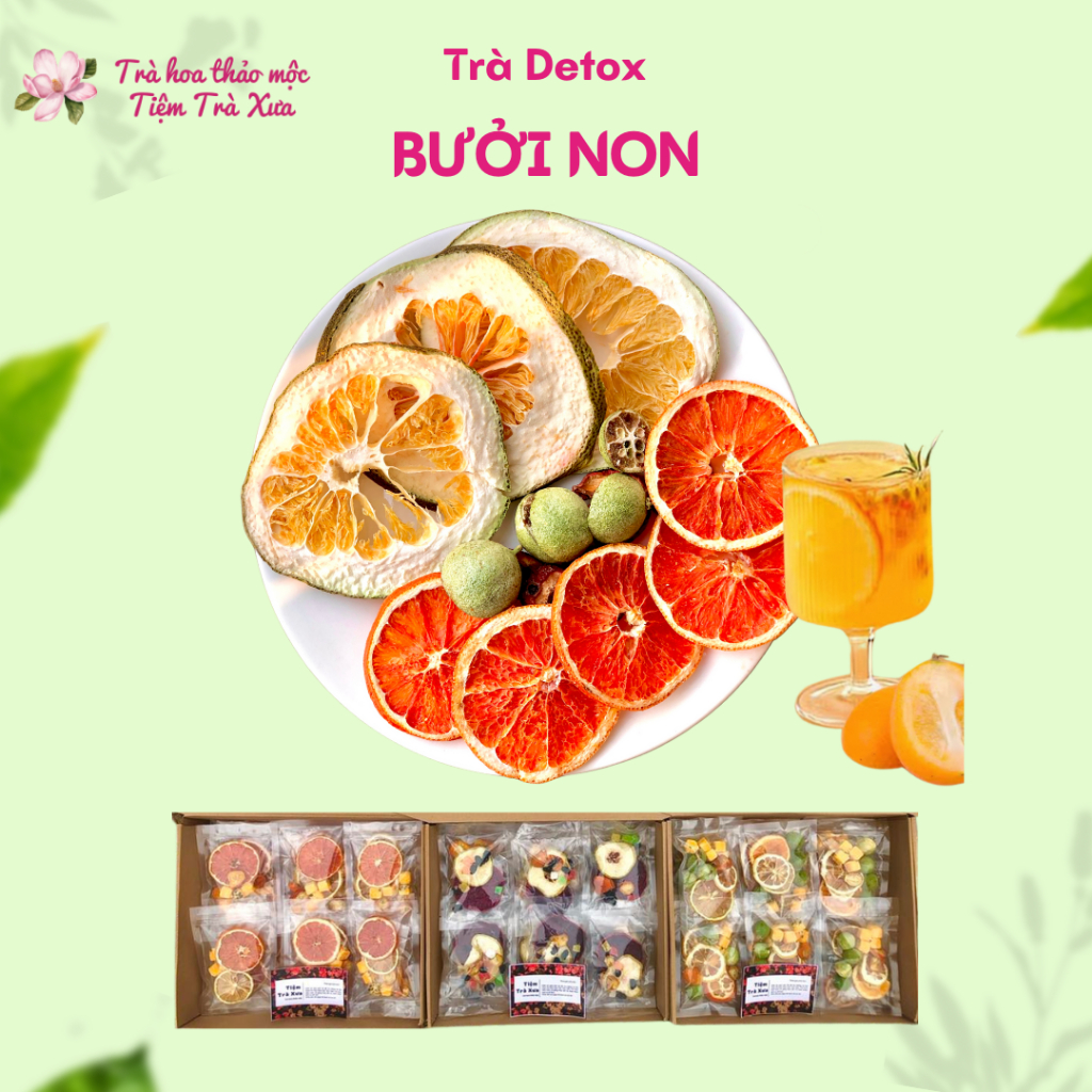 TRÀ DETOX BƯỞI NON – GIẢM CÂN AN TOÀN, ĐẸP DA, KHỎE NGƯỜI -TRÀ BƯỞI NON -TRÀ DETOX TRÁI CÂY SẤY LẠNH