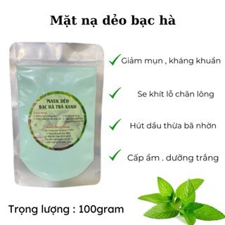 mặt nạ dẻo bạc hà sản phẩm hanmade