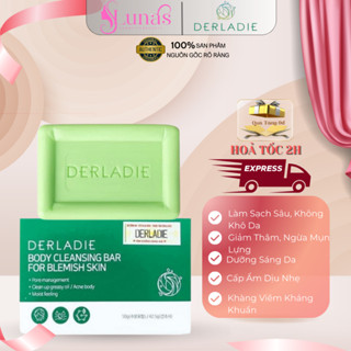 Xà Phòng Tắm Mờ Thâm Giảm Mụn Lưng  Derladie Body Cleansing Bar Blemish Skin 50g