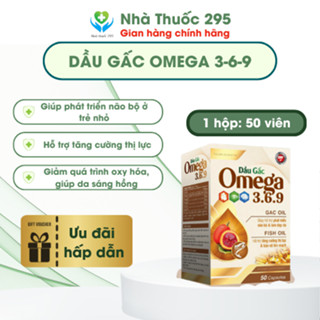 Viên nang Dầu gấc DANIPHARM Sản phẩm Omega 3-6-9 bổ sung vitamin hộp 50 viên