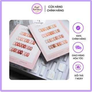 Set Sơn Gel Thạch 12 Màu Fitomagia  - Tone Hồng, Tone Nâu Thạch Trong , Kèm Bảng Màu