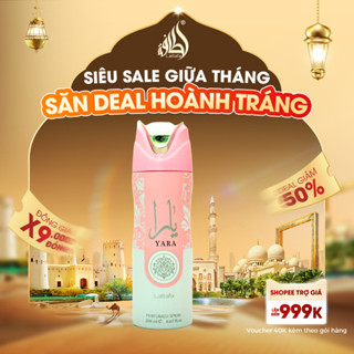 Xịt thơm toàn thân body mist Yara Lattafa 200ml - Giấc mơ thần tiên 200ml