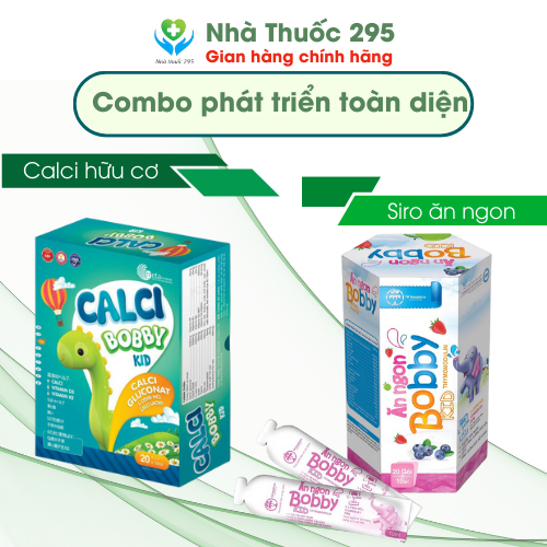 Combo bobby phát triển chiều cao, ăn ngon ngủ ngon cho bé, tăng sức đề kháng