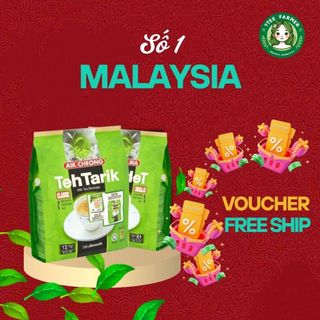  Tặng kèm quà  Trà sữa tự pha truyền thống Malaysia Teh Tarik Aik Cheong 12 gói × 40g - DATE 2027 