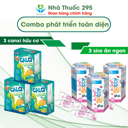 Combo 3 bobby phát triển chiều cao, ăn ngon ngủ ngon cho bé, tăng sức đề kháng