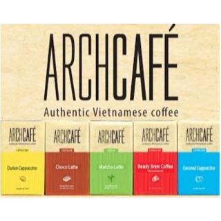 Cà Phê Hòa Tan Cappuccino Dừa Archcafe hộp 12 gói.
