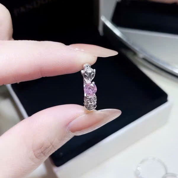 Nhẫn kim tiền hồ ly bạc ta PANSY - Nhẫn bạc Lộc Nhất Duyên bạc ta chuẩn