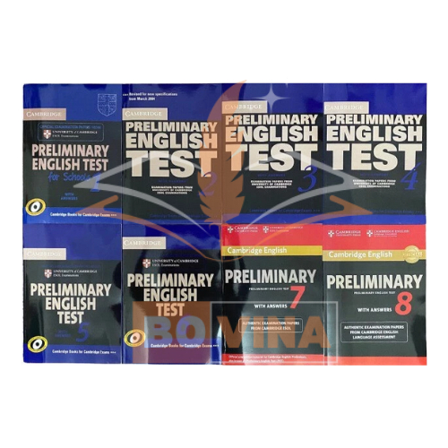 Sách - Trọn bộ 8 cuốn Preliminary English Test 8 cuốn (PET) Cambridge