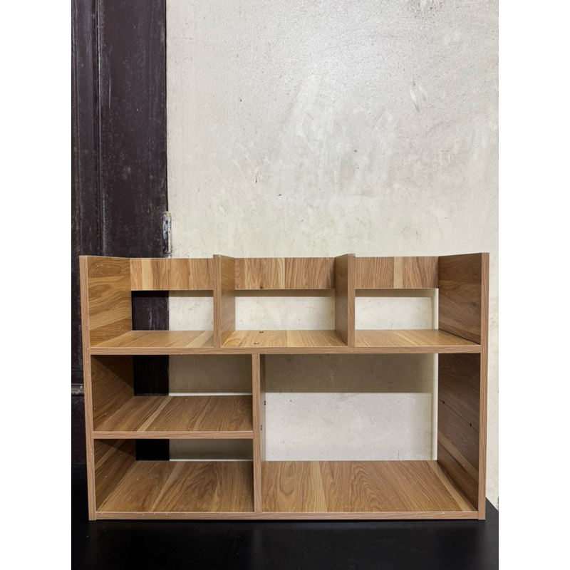 Kệ sách gỗ để bàn mini lắp ghép dễ dàng,Kệ gỗ văn phòng để tài liệu hồ sơ bàn làm việc đa năng A42 | BigBuy360 - bigbuy360.vn