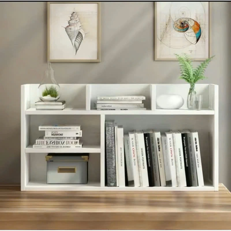 Kệ sách gỗ để bàn mini lắp ghép dễ dàng,Kệ gỗ văn phòng để tài liệu hồ sơ bàn làm việc đa năng A42 | BigBuy360 - bigbuy360.vn