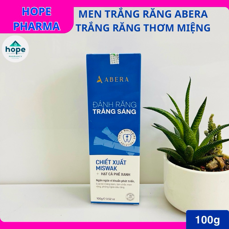 1 Hộp Men Trắng Răng Abera – Hỗ Trợ Làm Sạch Răng Miệng Tự Nhiên Hộp 100g