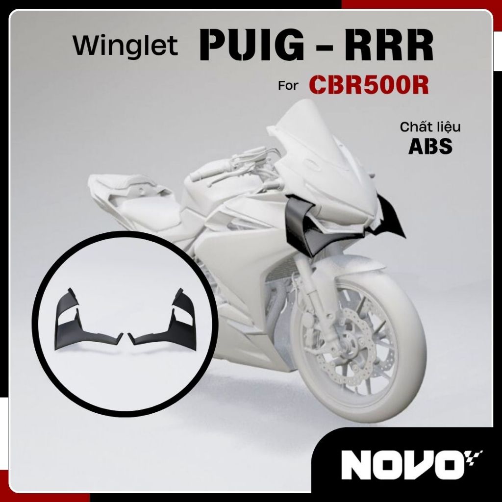 Cánh gió kiểu Honda CBR1000R-RR cho CBR500R - NOVO moto