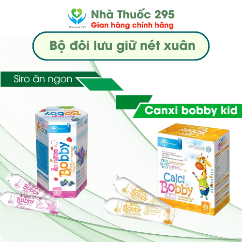 Combo bobby kid TW hanopharco tăng chiều cao, tăng sức đề kháng, ăn ngon ngủ ngon cho bé