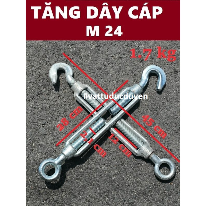 Tăng dây cáp thép mạ M24 24 MM