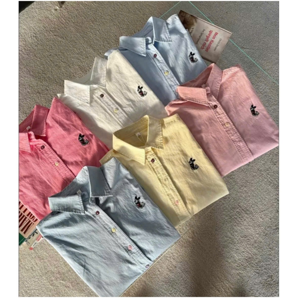 Áo Sơmi Thô Thêu MICKEY Cúc Sắc Màu hàng QC-dành cho Nữ | BigBuy360 - bigbuy360.vn