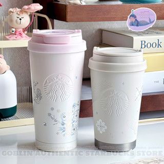 [Special Edition] STARBUCKS TAIWAN LY GIỮ NHIỆT ĐÍNH ĐÁ BRILLIANT FLOWER CRYSTAL RHINESTONE ELMA TUMBLER
