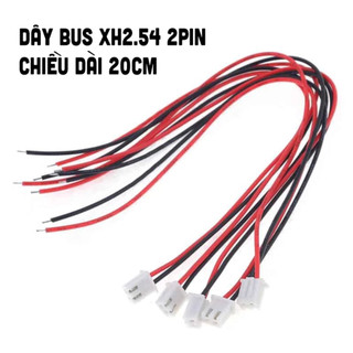 10 Dây Bus XH2.54 2Pin 20cm (Đầu bấm sẵn cos)