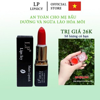 Son Môi Lì Lipsicy Dưỡng Môi Mềm Mượt Chuẩn Màu Không Lem Khi Ăn Uống Dùng Tốt Cho Bà Bầu 4g