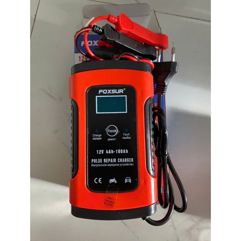 SẠC/ BÌNH FOXSUR 12V Bộ sạc bình ắc quy 12V