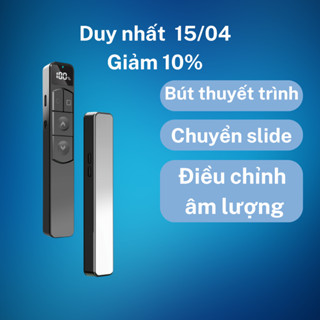 Bút Trình Chiếu Thuyết Trình Powerpoint Laser Đỏ Sắc Nét Chiếu Slide Chỉ Bản Đồ Phạm Vi Xa 100m Chuyển Trang Siêu Mượt