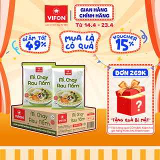Thùng 30 gói Mì Chay Rau Nấm VIFON 65g / Gói