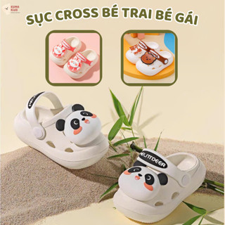 Dép Cross Bé Trai, Bé Gái Kuma Kids, Dép Sục Trẻ Em Từ 1 Đến 6 Tuổi Đế Mềm Chống Trơn Trượt BN20