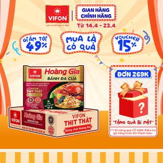 Thùng 18 gói Bánh Đa Cua HOÀNG GIA VIFON 120g / Gói