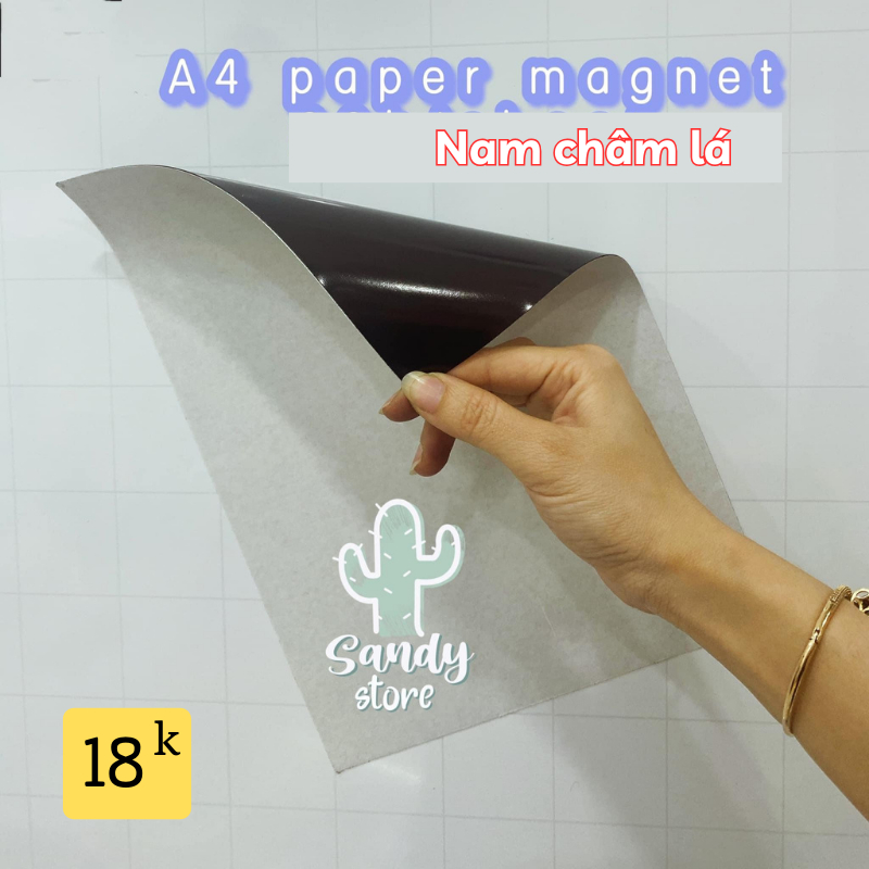 [Văn phòng phẩm] Nam Châm Lá A4 (Sẵn keo)