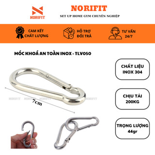 Móc Khóa An Toàn Móc Inox 304 Móc Nối Dụng Cụ Cáp Tập Gym Móc Khóa Cài Giàn Tạ Kéo Xô TLV050