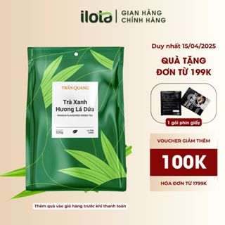 Trà lá xanh hương lá dứa Trần Quang (gói 500gr)
