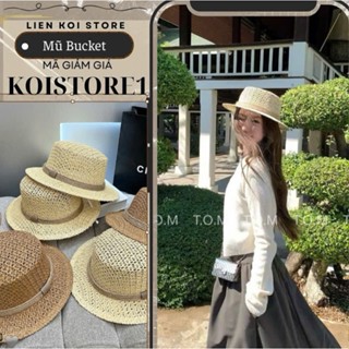 Mũ Cói Đi Biển Phớt Cói Nan Dáng Cao Bồi, Mũ Cói Rộng Vành Du Lịch
