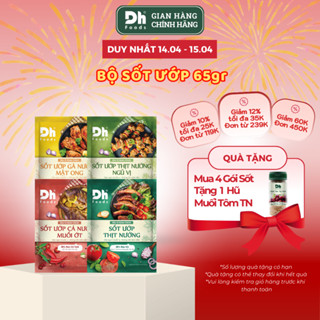 Bộ Sốt Ướp Các Loại Thịt, Cá, Hải Sản Dh Foods - Gia Vị, Sốt Ướp Thịt Nướng Tiện Lợi 65gr, Thành Phần Rau Củ Tươi