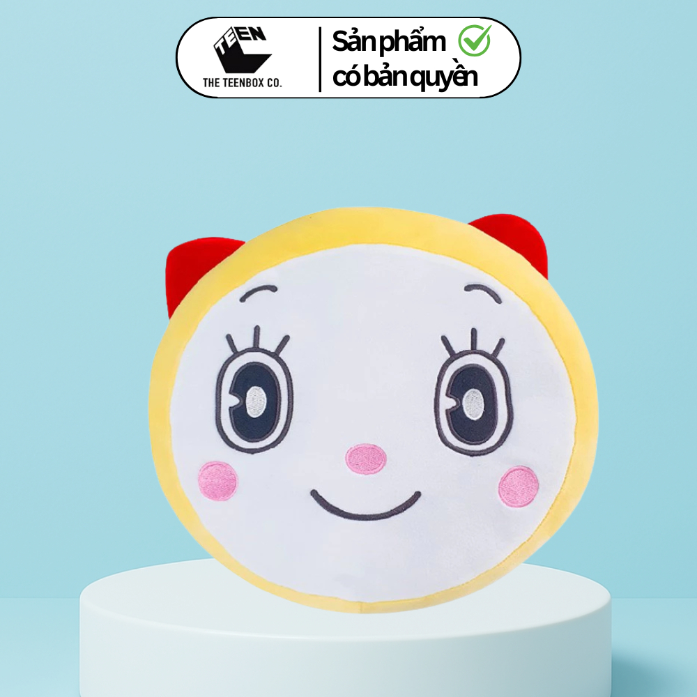 Gối Mặt Dorami 30cm Chính Hãng Tagger – Gối Tròn Dorami Cao Cấp Mềm Mịn, Bản Quyền Animation Interna