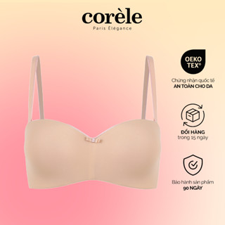 Áo lót nữ Corèle 11137A Cup ngang, áo quây tháo dây, mút vừa, gọng ẩn Silicone, không đường may chuẩn OEKO-TEX