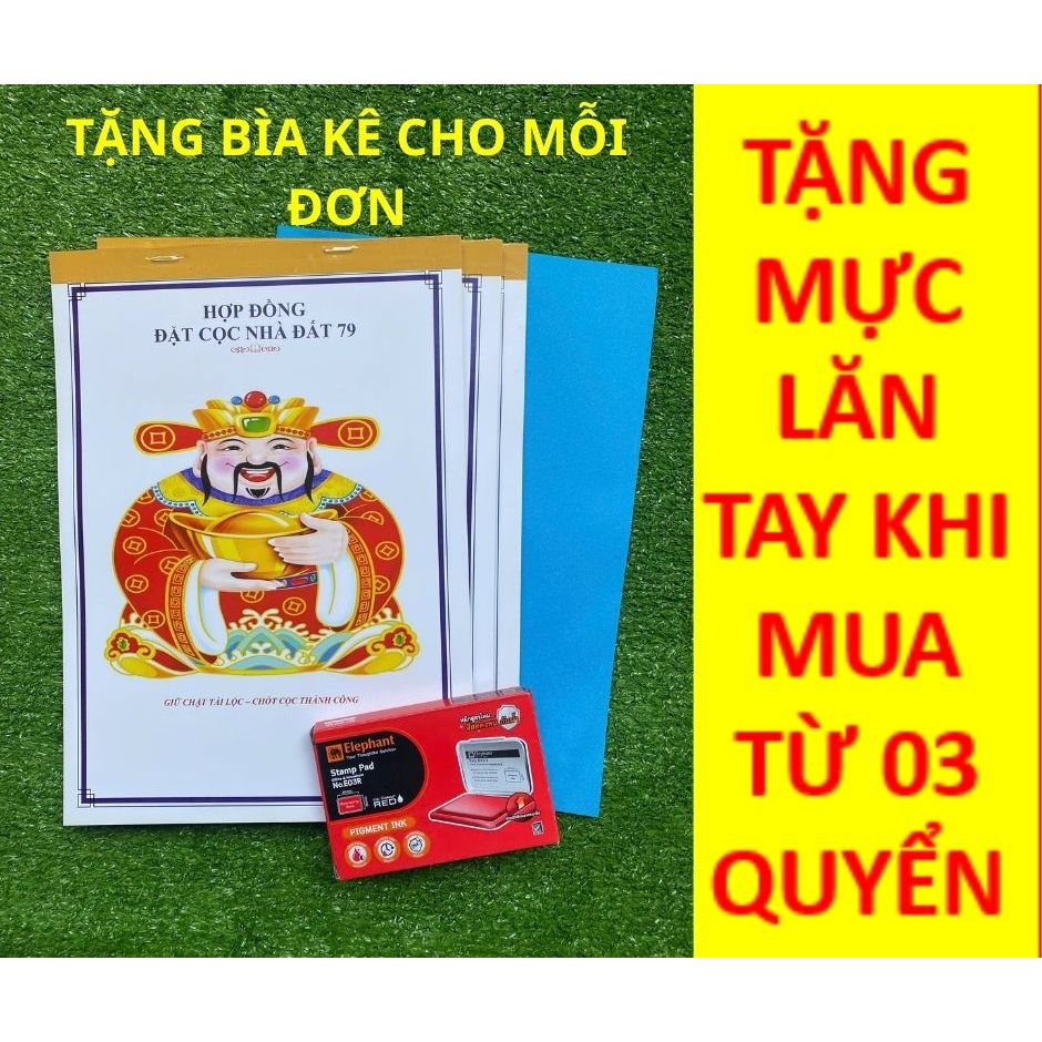 COMBO SỔ HỢP ĐỒNG ĐẶT CỌC NHÀ ĐẤT 2 & 3 LIÊN