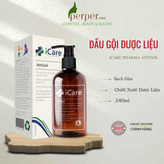 Dầu Gội iCare Pharma Antisol Chiết Xuất Dược Liệu , Giúp Sạch Gàu, Giảm Ngứa 240ml