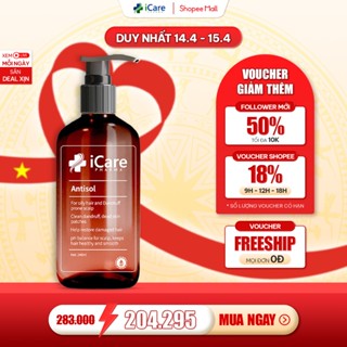 Dầu Gội Sạch Gàu Antisol | Thương Hiệu iCare Pharma | Hỗ Trợ Làm Sạch Gàu Ngứa - Không Gây Khô Tóc