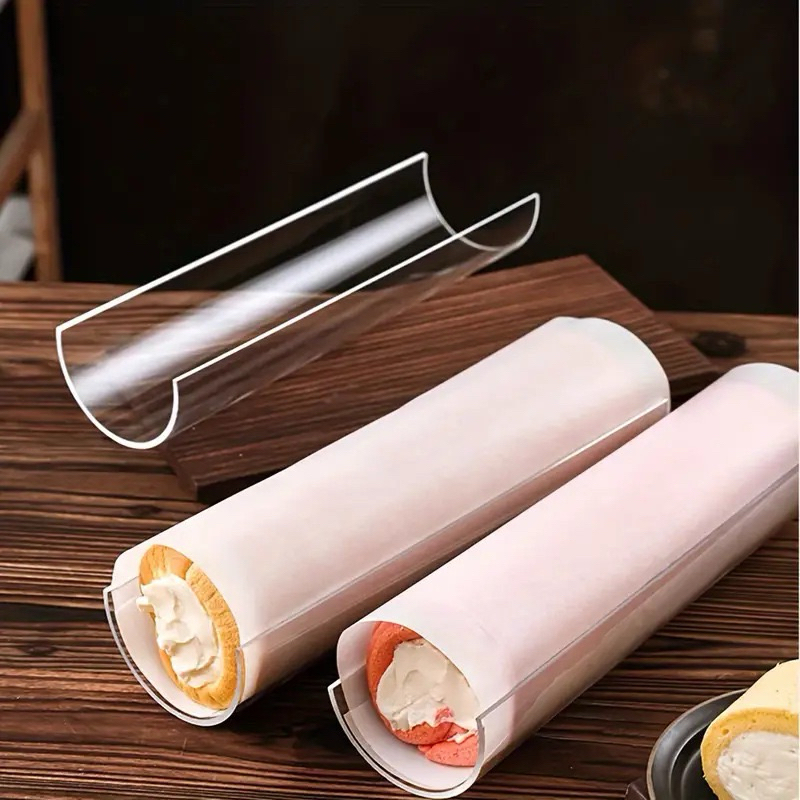Khay mica định hình bánh bông lan cuộn