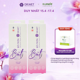 2 Hộp Bút Bôi Trơn DR.WET Inner Gel Giảm Ma Sát Tức Thì, Cấp Ẩm, Dưỡng Hồng- Hộp 3 Bút