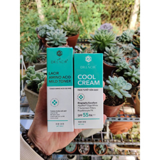 Combo Kem Chống Nắng Face Tuyết Sữa Gạo 50g và Toner Amino Acid Dịu Nhẹ Dr Lacir 100ml