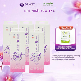 5 Hộp Bút Bôi Trơn DR.WET Inner Gel Giảm Ma Sát Tức Thì, Cấp Ẩm, Dưỡng Hồng- Hộp 5 Bút